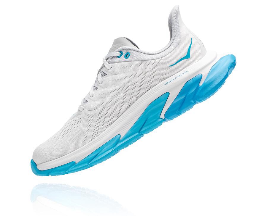 Tenis Hoka One One Masculino Branco/Azuis - Clifton Edge - 390-IWMEZT